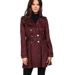 NWOT Burgundy Pea Coat